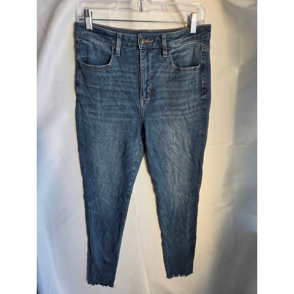American Eagle The Dream Jean Jeans Womens Blue Medium Skinny High Rise Skinny